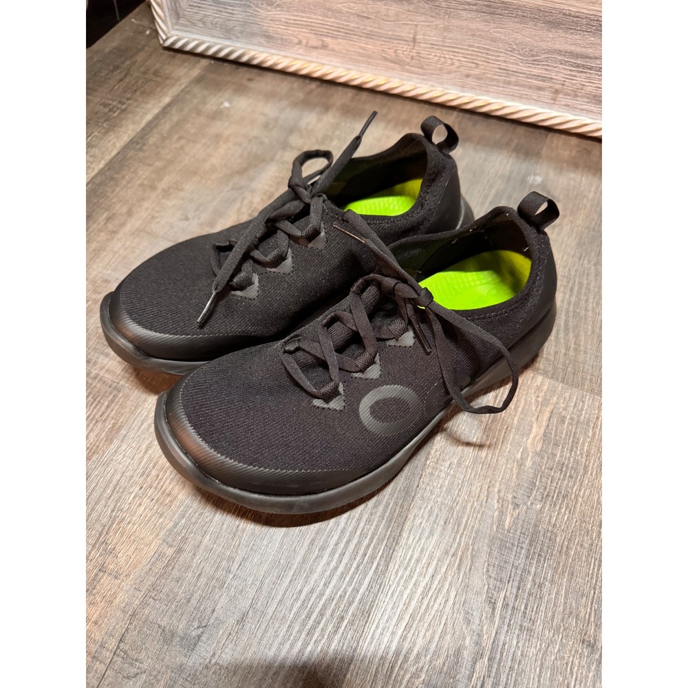 OOFOS OOmg Sport Low Shoe Black Recovery Sneaker Womens Size 7 EU 38 08012023-22